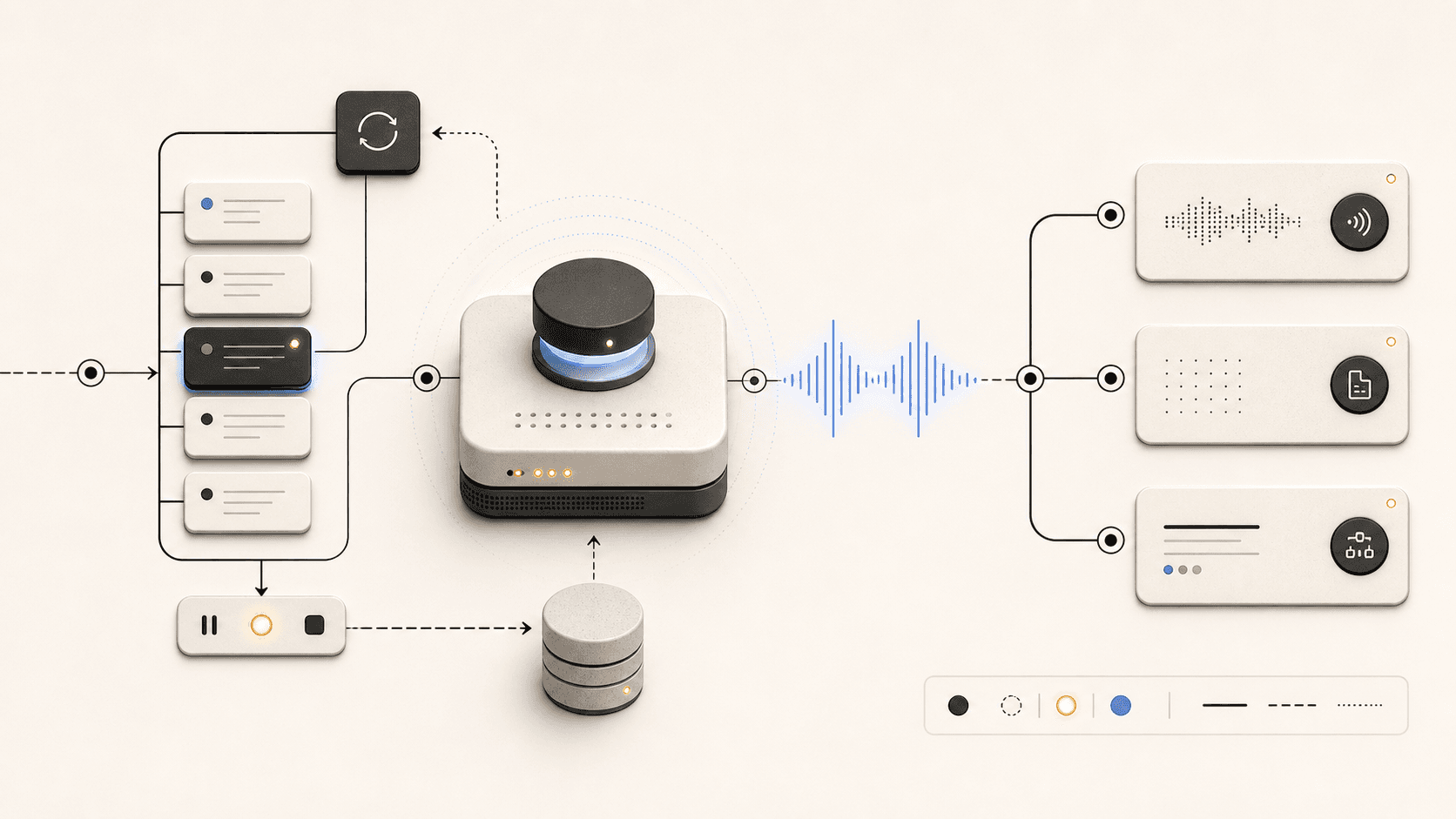 Local speech daemon architecture with warm model and output lanes