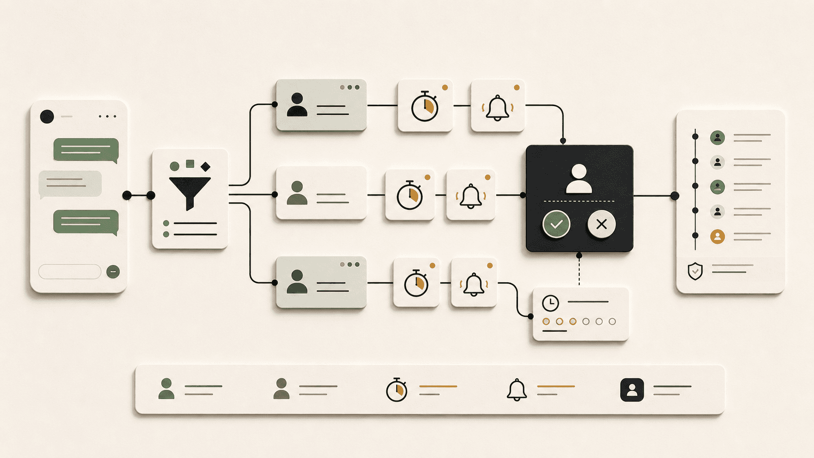 Anonymized human-in-the-loop lead routing workflow